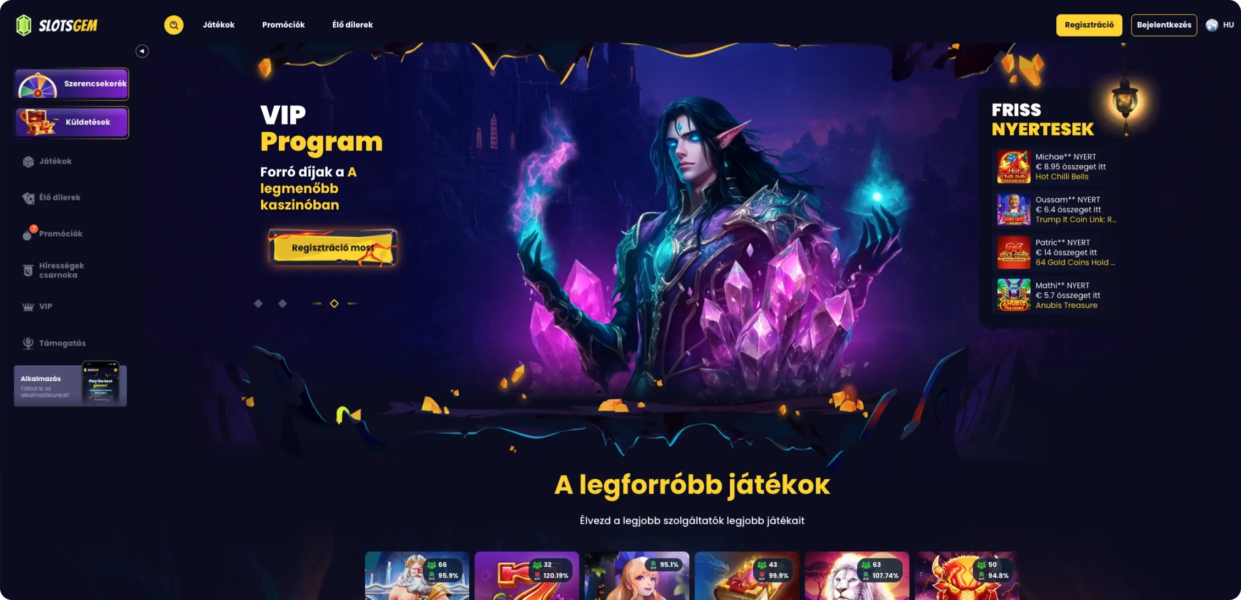 SlotsGem weboldal